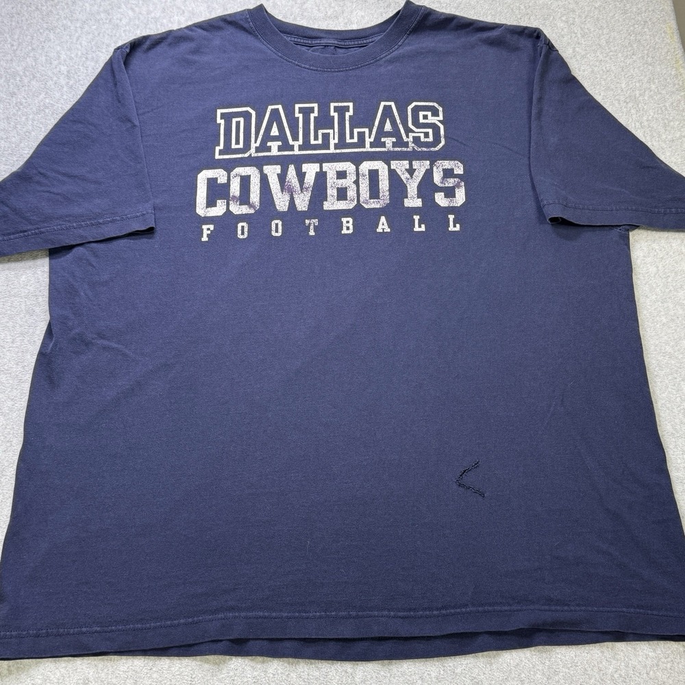 Dallas Cowboys Football Reebok T-Shirt Navy Blue Graphic Tee Men's XL